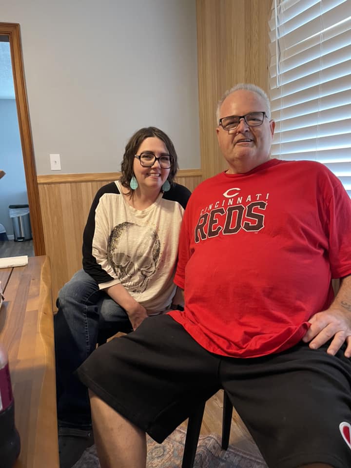 Photograph of my father and I the first time we met in person.